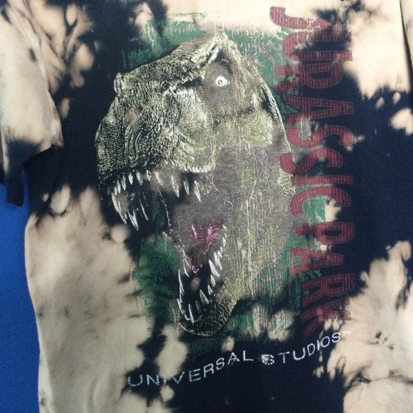Jurassic Park Vintage T-shirt Kids XL Dinosaur Universal Studios Fast US Ship - Picture 2 of 9